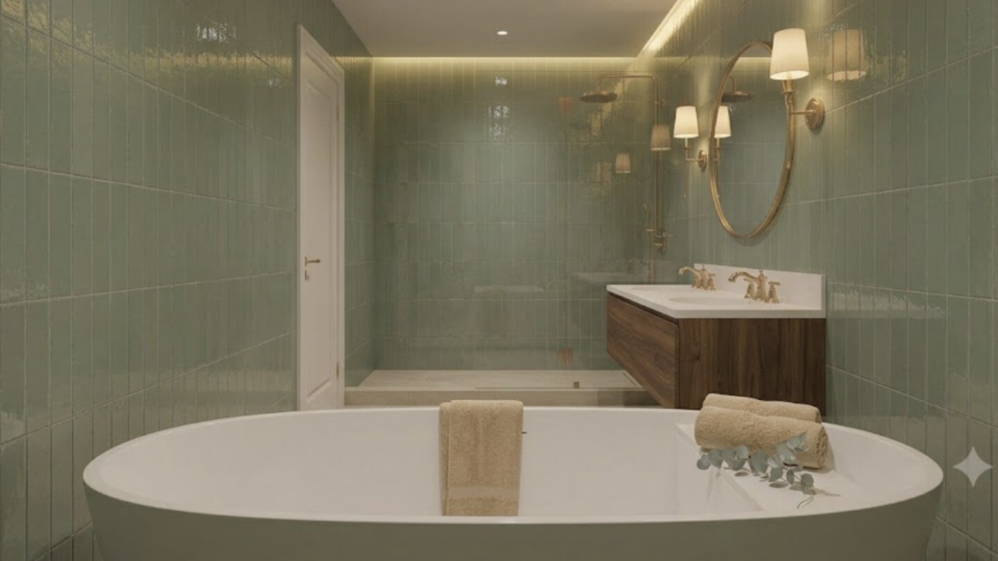 The Spa — view past the freestanding tub